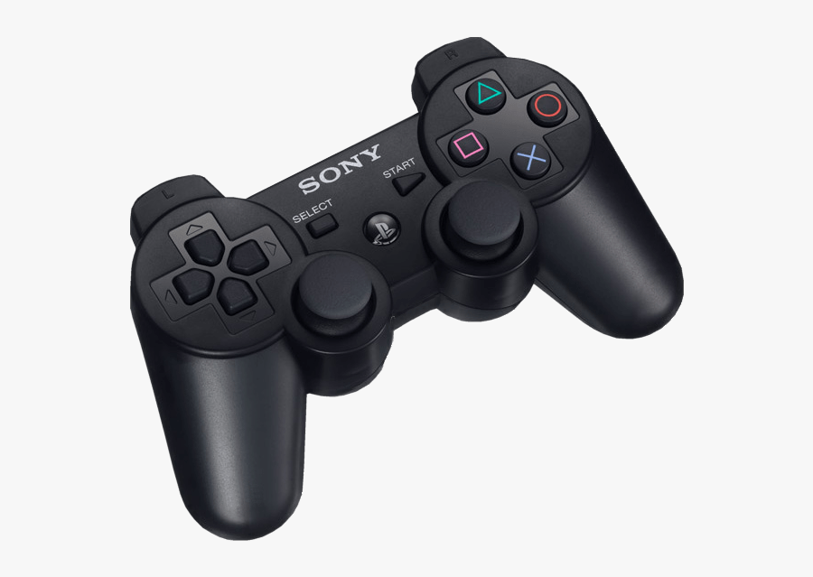 Playstation Black Joystick - Ps3 Controller Png, Transparent Clipart