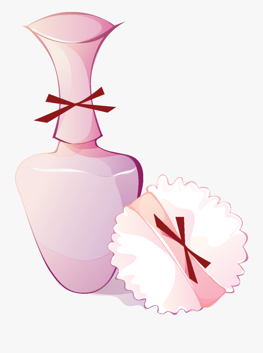 Vase Vector Silhouette - Cosmetics, Transparent Clipart