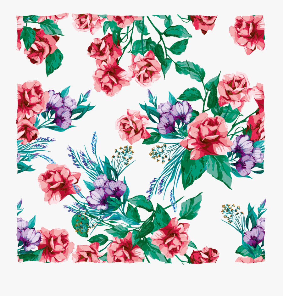 Floral Design Pink Flower - Flower Background Vector Free, Transparent Clipart
