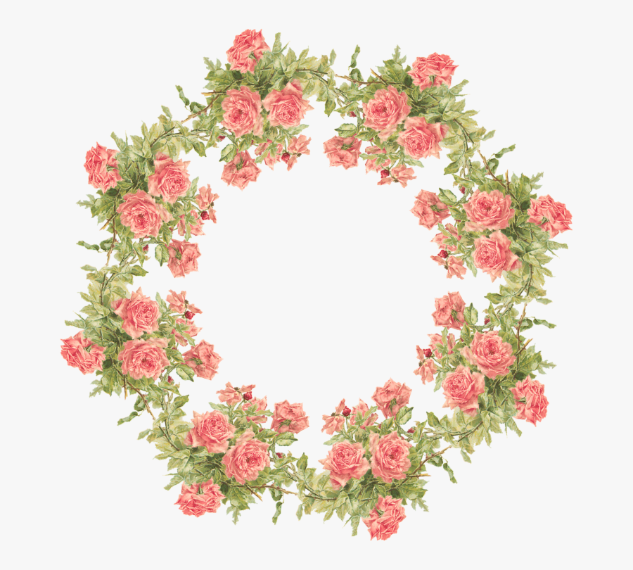 Flower Clipart Transparent Background - Flower Wreath No Background, Transparent Clipart