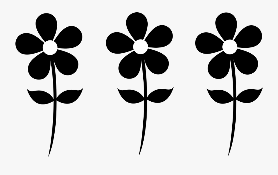 Flower Silhouette Png -flower Vector Silhouette Due - Flower Clip Art Transparent Background, Transparent Clipart