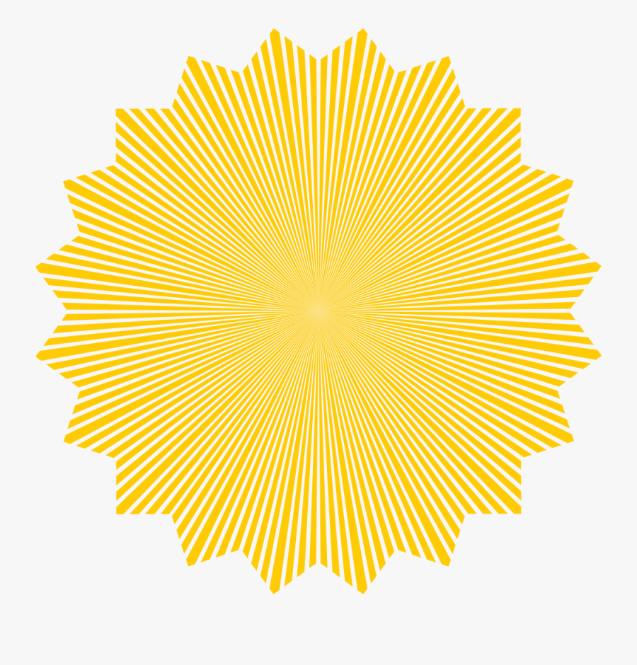 Sunbeam Pattern - Depo Manggata Mojopahit Logo, Transparent Clipart