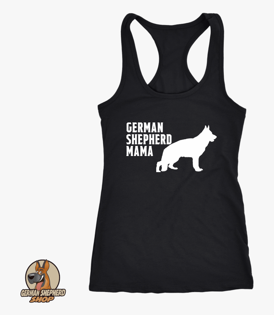 German Shepherd Mama Silhouette - Shirt, Transparent Clipart