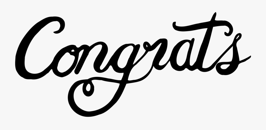 Calligraphy,art,text - Congrats Png, Transparent Clipart