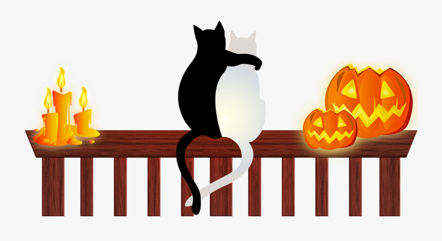 Halloween Cats Halloween Candle Halloween Free Picture - Halloween, Transparent Clipart
