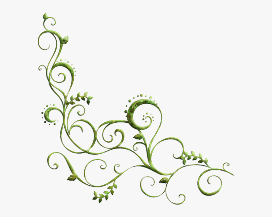 Curls Drawing Vine - Tattoo Leaf Design Png, Transparent Clipart