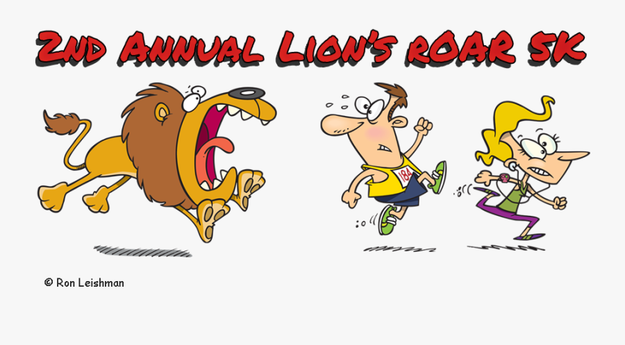 2nd Annual Ludlow Lion"s Roar 5k - Cartoon, Transparent Clipart