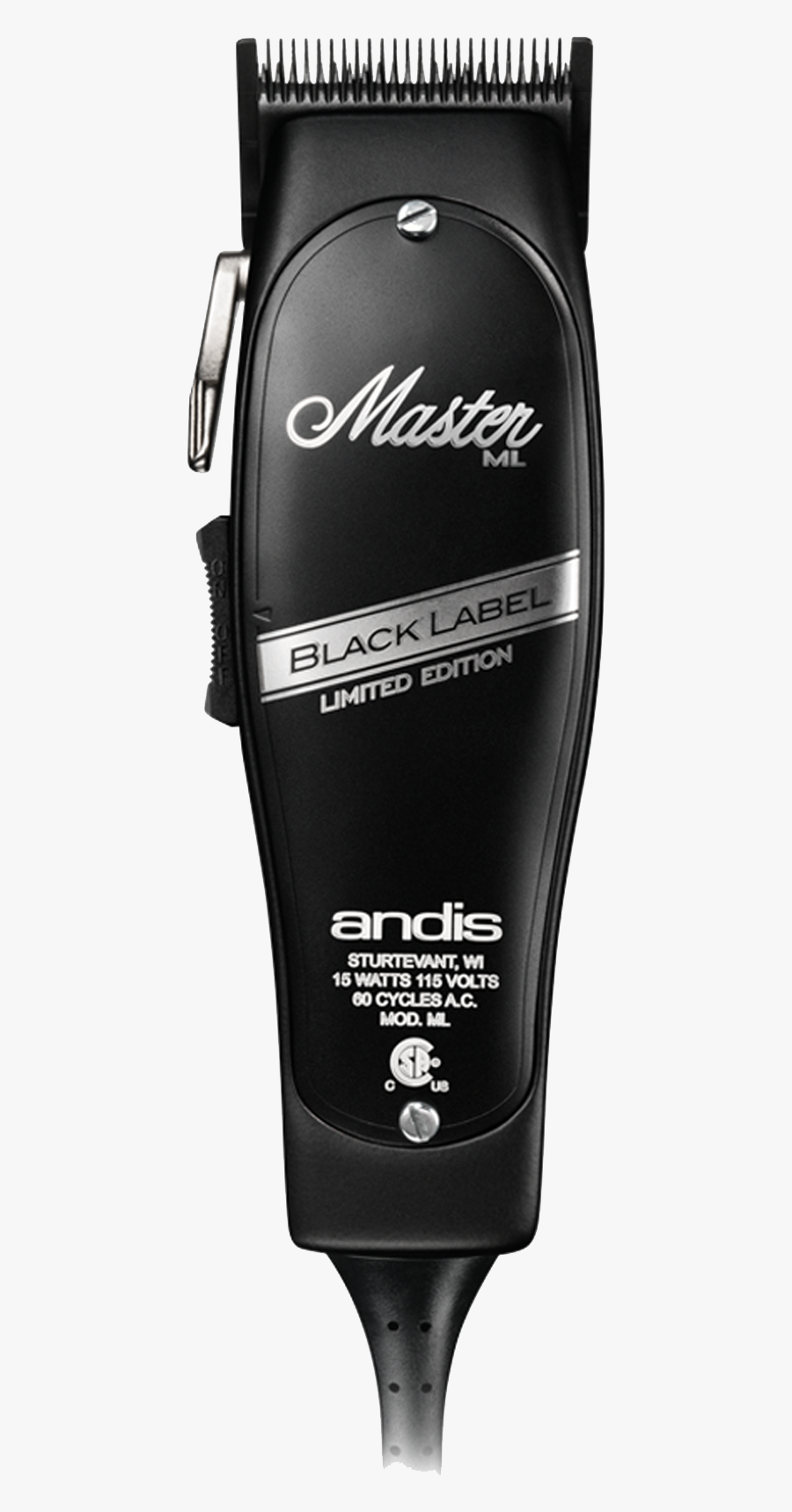 Andis Limited Edition Master, Transparent Clipart
