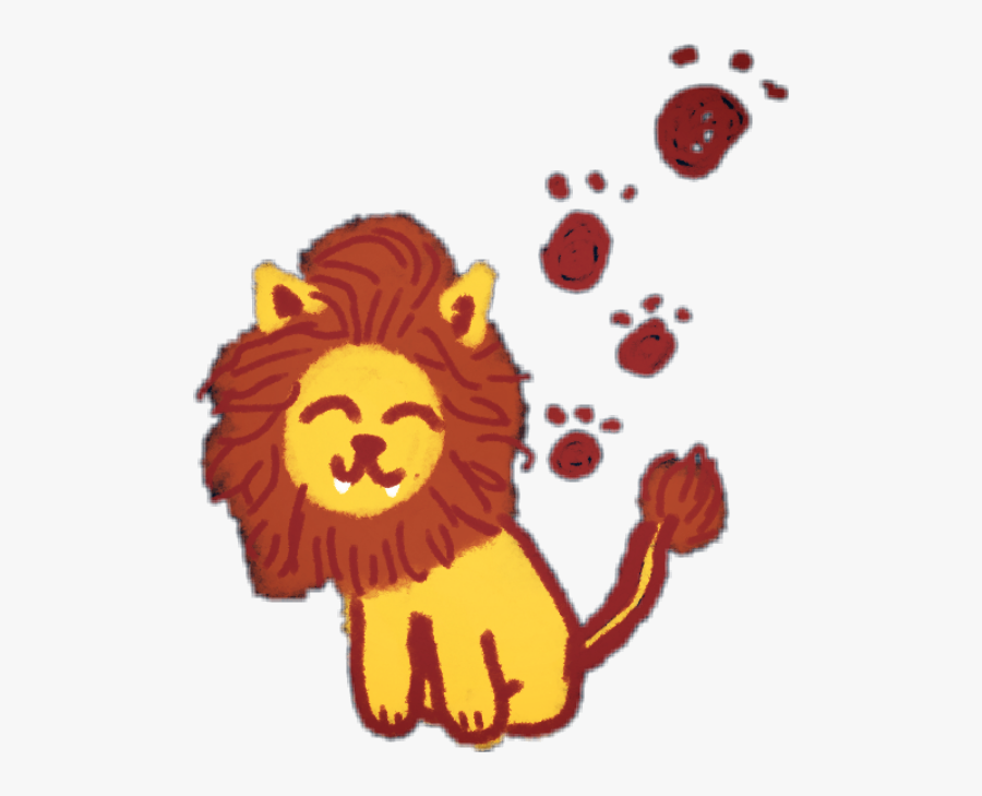 #lion @artistfoxyy #meow #roar - Cartoon, Transparent Clipart