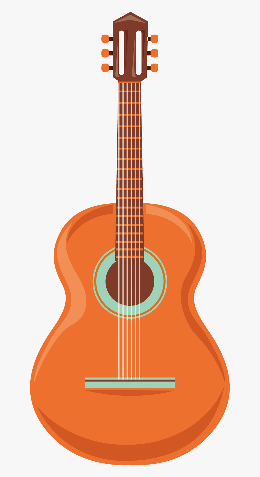 Tiple Ukulele Guitar Instrument Acoustic Cartoon Clipart - Guitar Png Acoustic Cartoon, Transparent Clipart