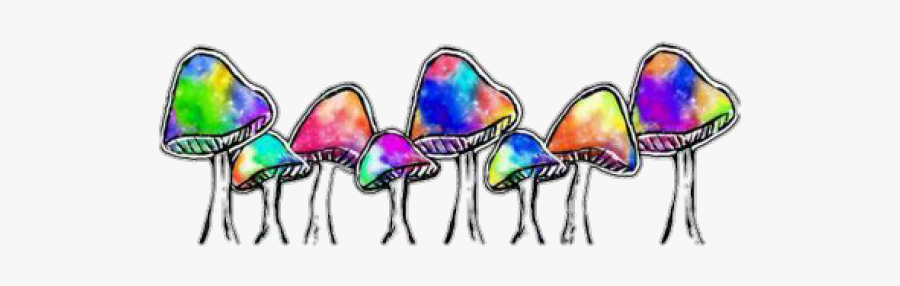 Trippy Clipart Colorful Mushroom - Trippy Transparent Mushroom Png, Transparent Clipart