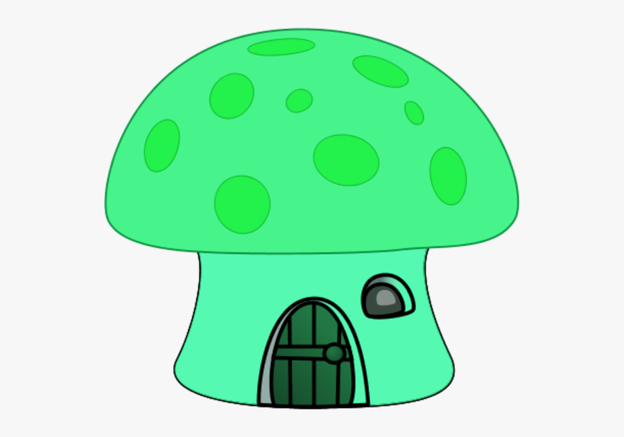Orange Mushroom House - Cartoon Mushroom House, Transparent Clipart