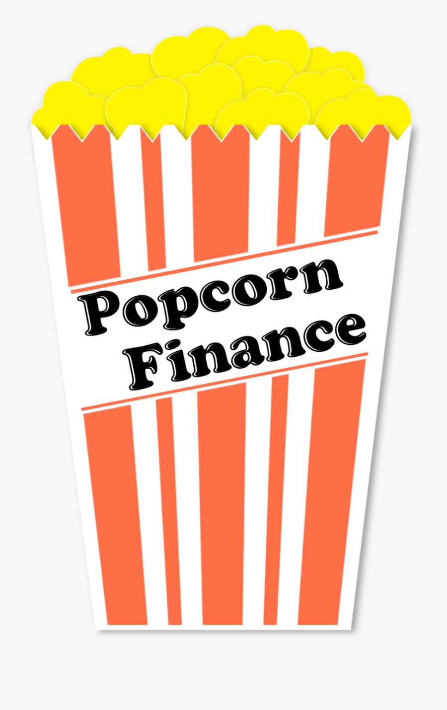 Com/wp Popcorn Finance Logo White, Transparent Clipart