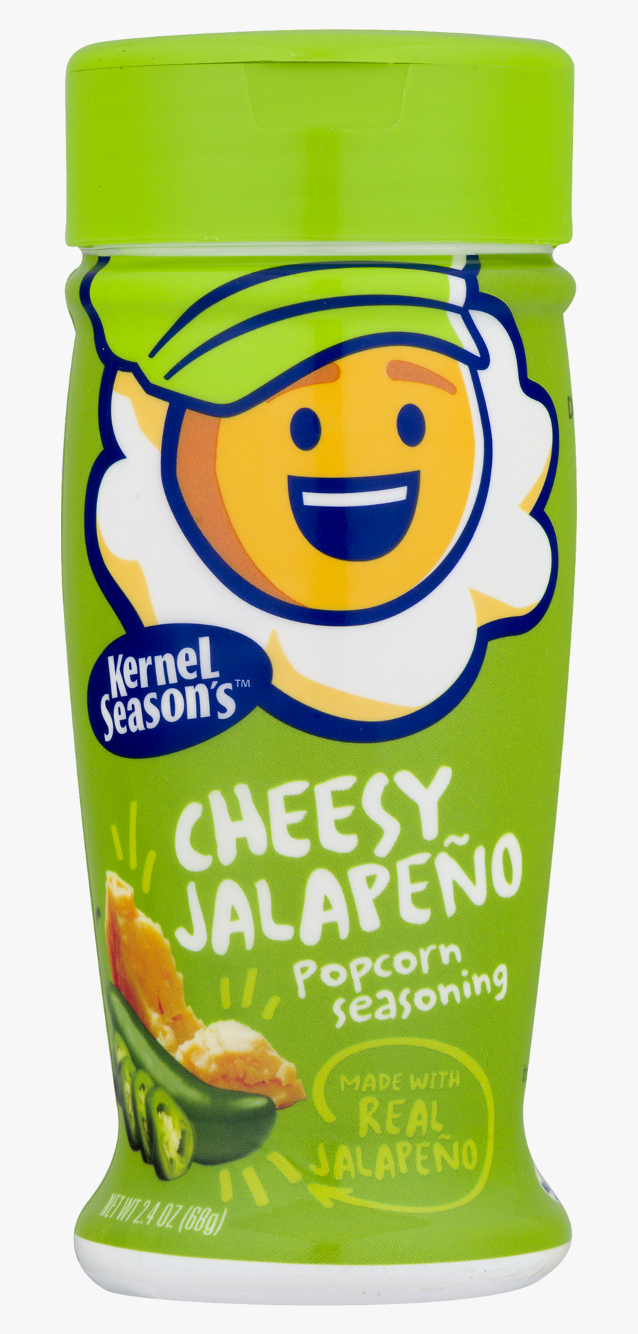 Kernel Season"s Cheesy Jalapeno Popcorn Seasoning - Vegetarian Food, Transparent Clipart