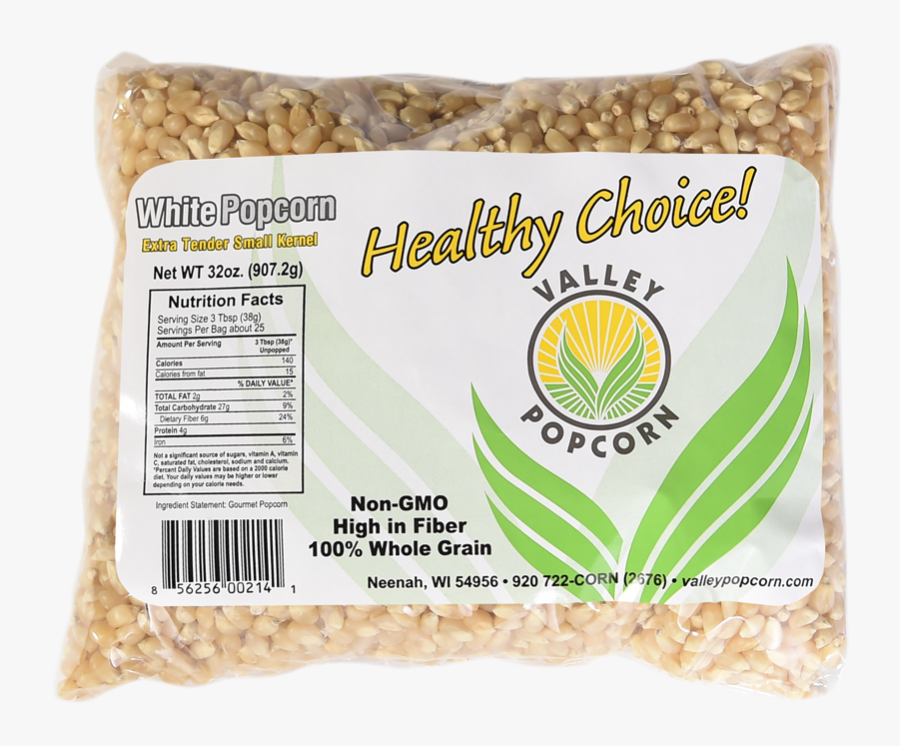 2 Lb Bag White Popcorn Seedsgf - Valley Popcorn, Transparent Clipart