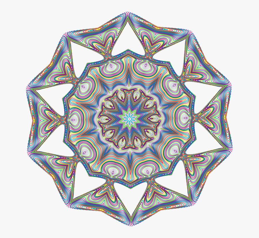 Visual Arts,symmetry,area - Kaleidoscope Clipart, Transparent Clipart