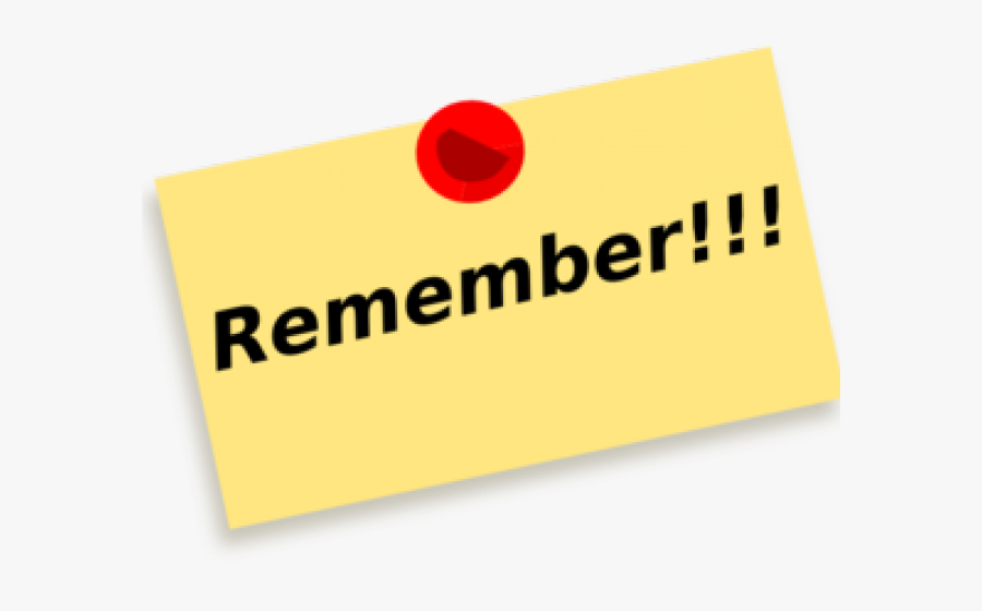 Reminder Remember Clipart Transparent, Transparent Clipart