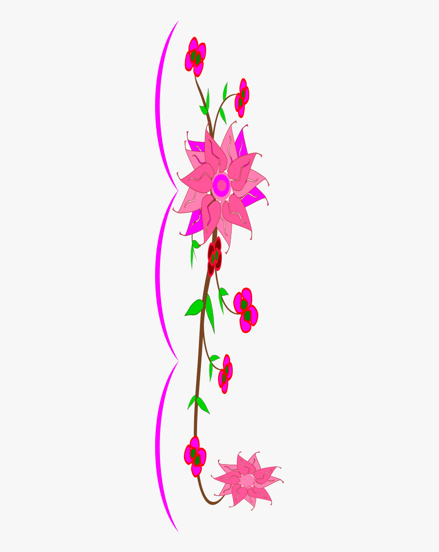Page Border Flower, Transparent Clipart