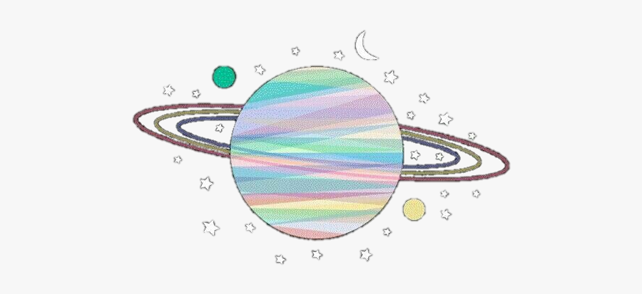 Universe Clipart Science Tumblr - Aesthetic Planets Transparent Background, Transparent Clipart