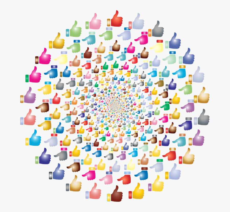 Plastic,thumb Signal,thumb - Lots Of Thumbs Up, Transparent Clipart