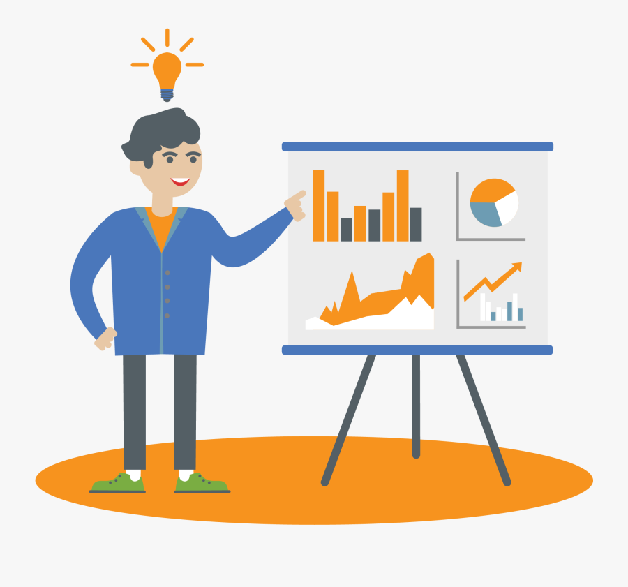 person presenting clipart