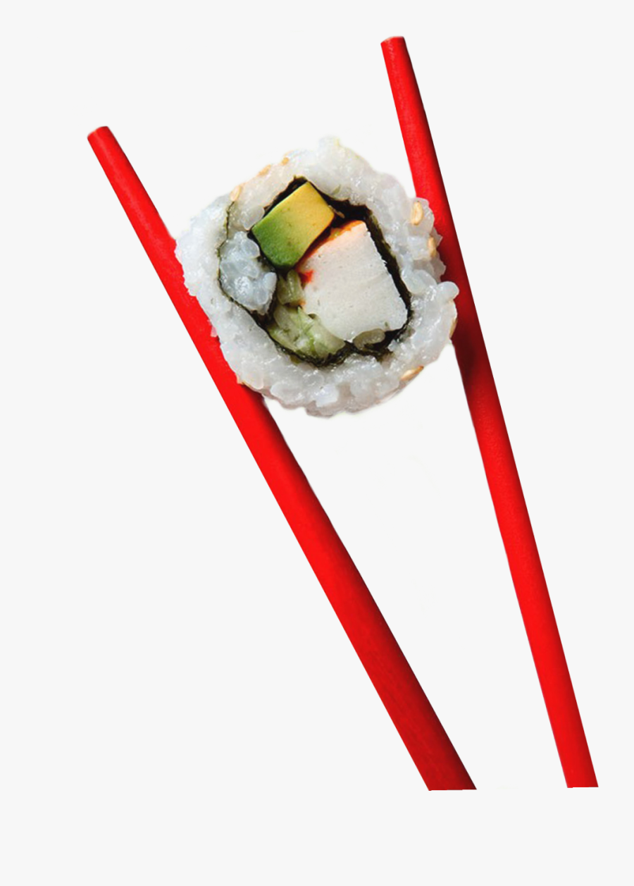 Transparent Chopsticks Sushi Clipart - Chopsticks And Sushi, Transparent Clipart