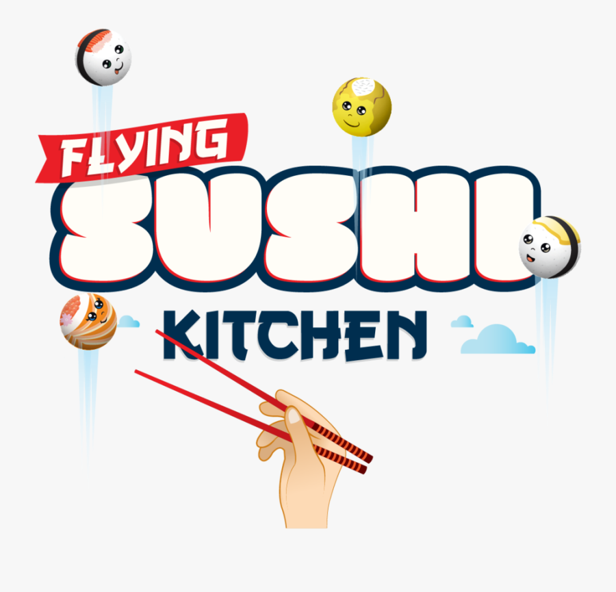 Flying Sushi Kitchen - Smiley, Transparent Clipart