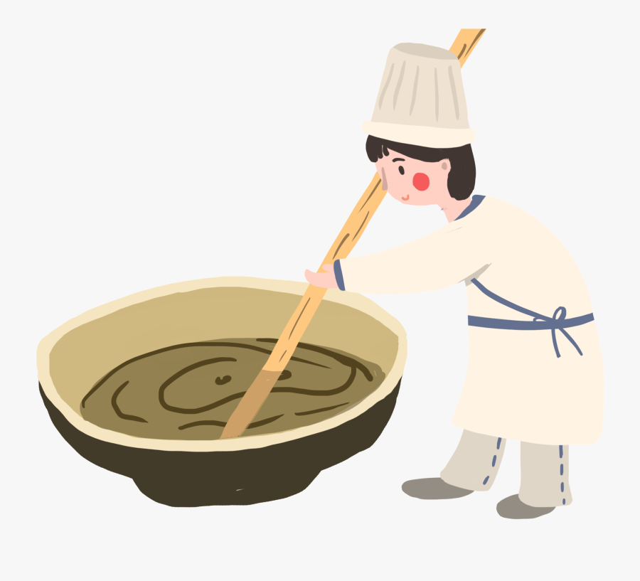 Guardian Cartoon Sushi Master Girl Png And Psd - Cooking Bowl Stir Cartoon, Transparent Clipart