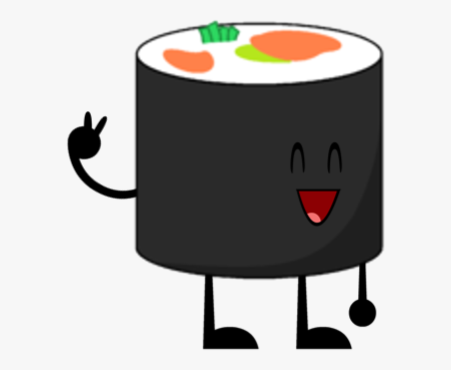 Sushi Png Cartoon - Bfdi Sushi, Transparent Clipart