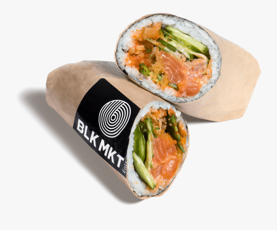 Clip Art Blk Mkt Eats Burrito - Blk Mrkt St Louis, Transparent Clipart