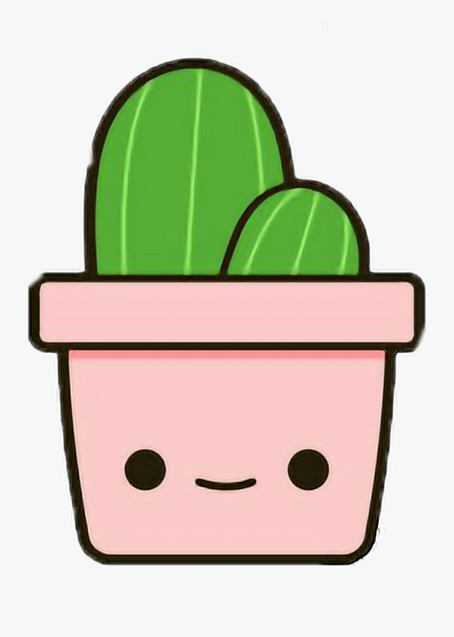#cartoons #cactus #kawaii #nature #derpy #derp #freetoedit - Cute Cactus Png, Transparent Clipart