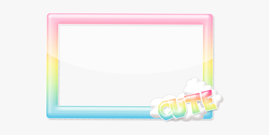 Picture Frames Rectangle - Kawaii Frames, Transparent Clipart