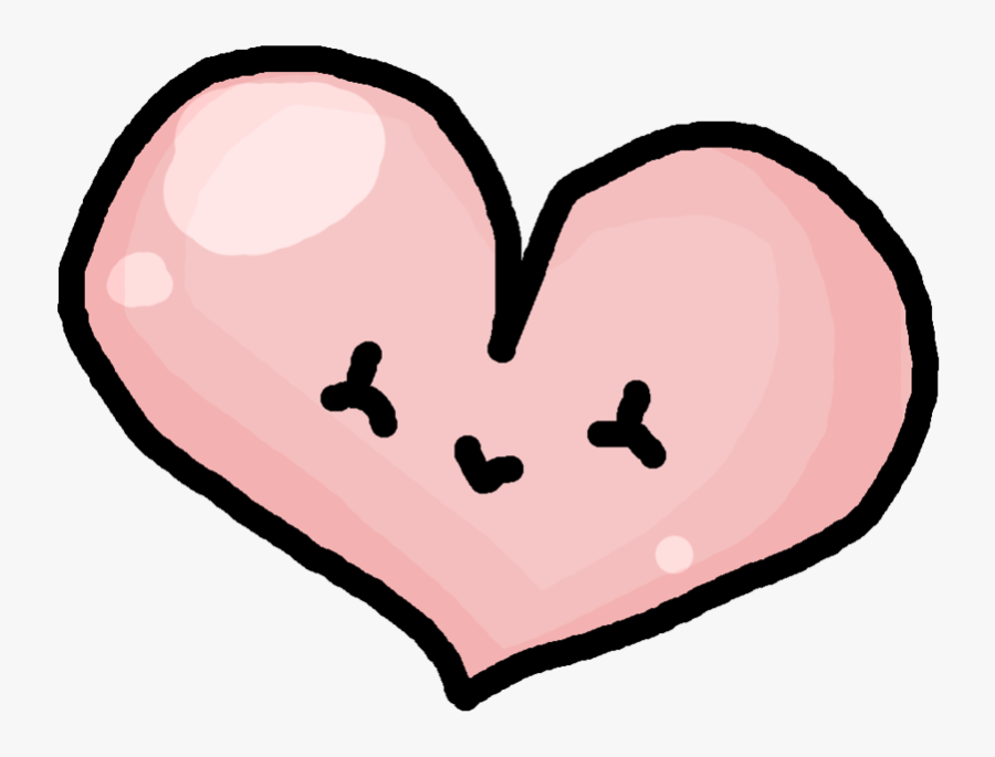 Heart Kavaii Love Clip Art - Kawaii Love Hearts Png, Transparent Clipart