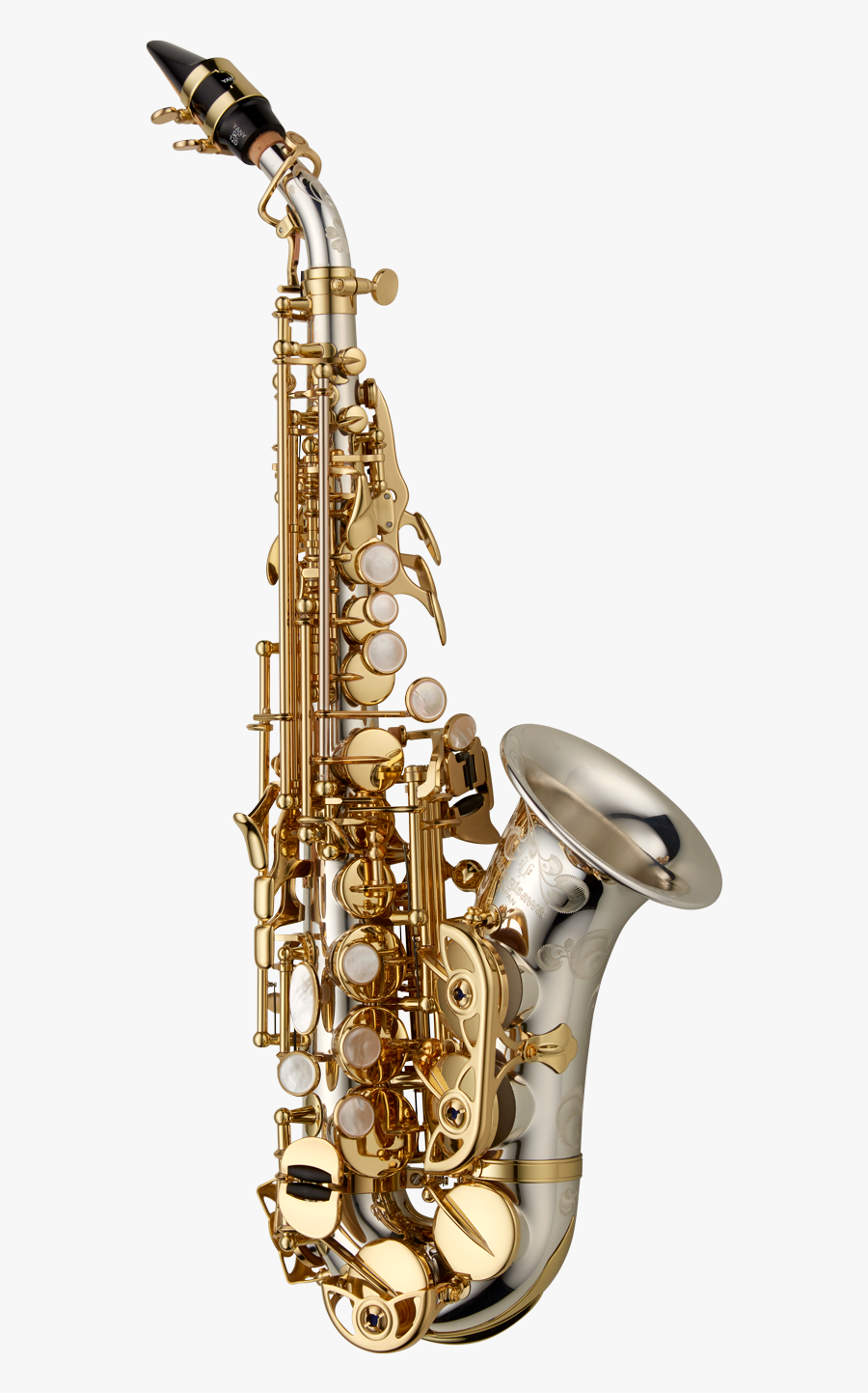 Saxaphone Drawing Soprano Saxophone - Yanagisawa Curved Soprano, Transparent Clipart