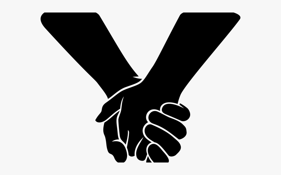 Clip Art Portable Network Graphics Holding Hands Image - Black And White Holding Hands Cliparts, Transparent Clipart