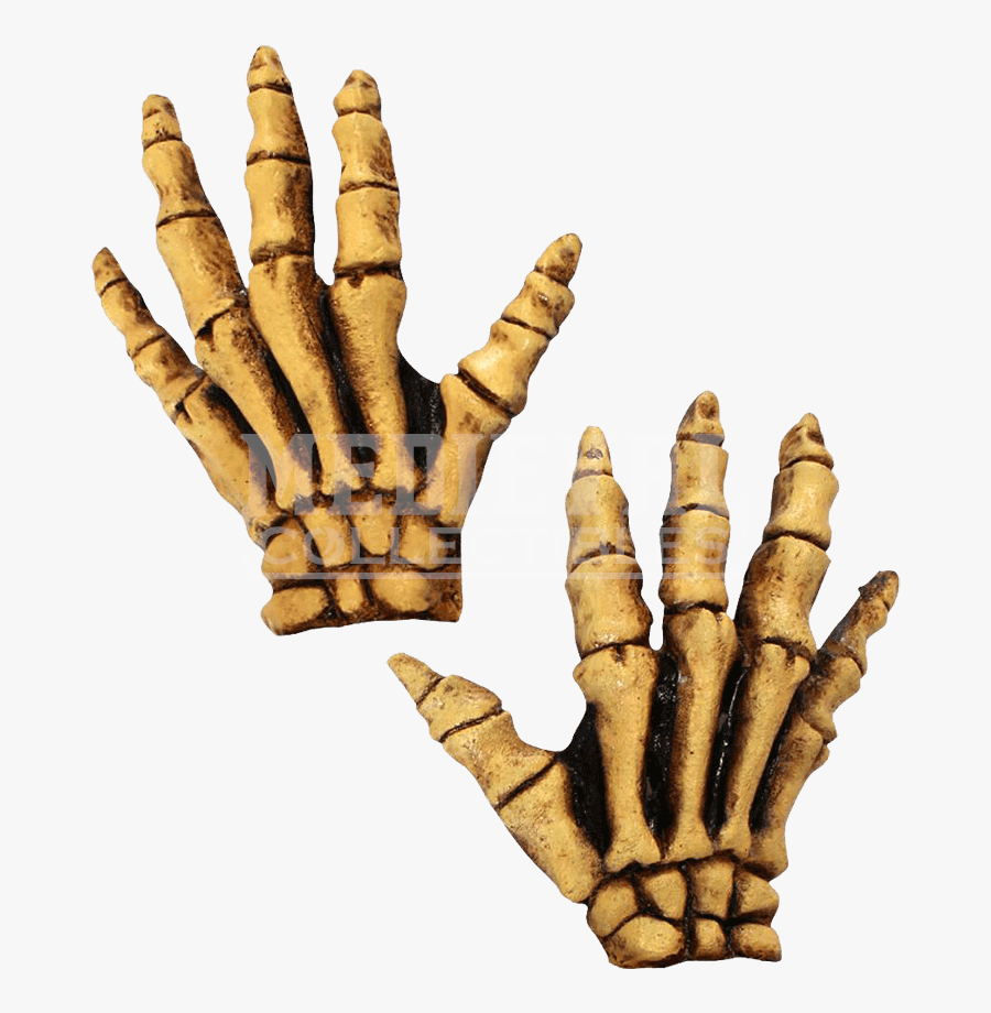 Human Skeleton Glove Costume Bone - Latex Skeleton Gloves, Transparent Clipart