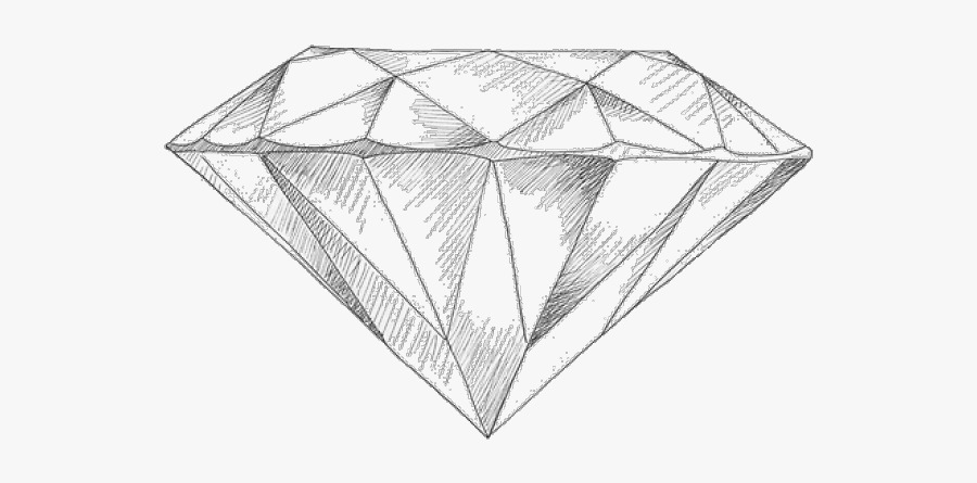 Diamond Drawing, Transparent Clipart