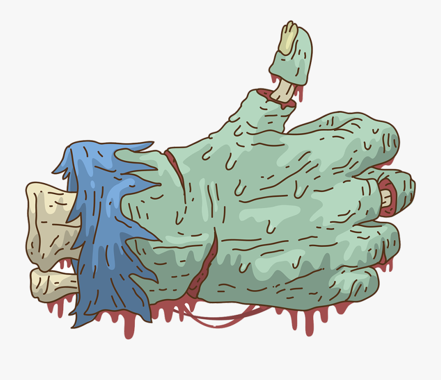 #hand #zombie #like #dripping #drippy #drip #blood - Para Stickers Png, Transparent Clipart