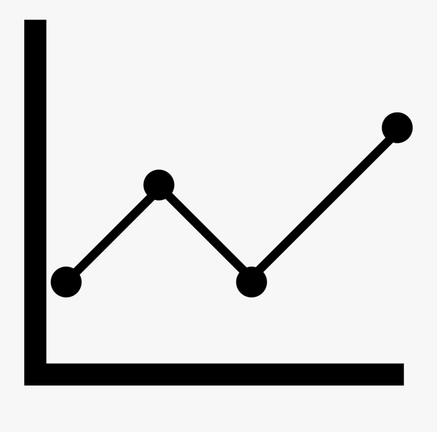 Svg Charts Line - Line Chart Free Icon, Transparent Clipart