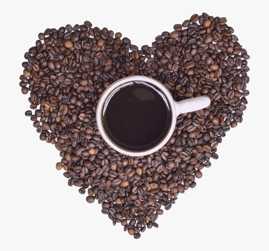 Coffee Png Pic - Coffee Bean Heart Png, Transparent Clipart