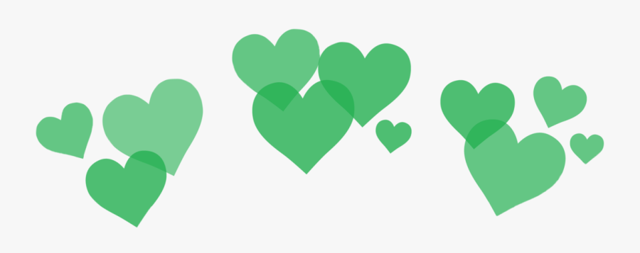 Aesthetic Clipart Transparent Green - Heart Crown Png Blue, Transparent Clipart