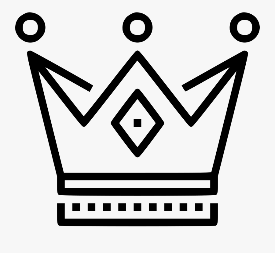 Kings Crown Png - Black And White King Crown, Transparent Clipart