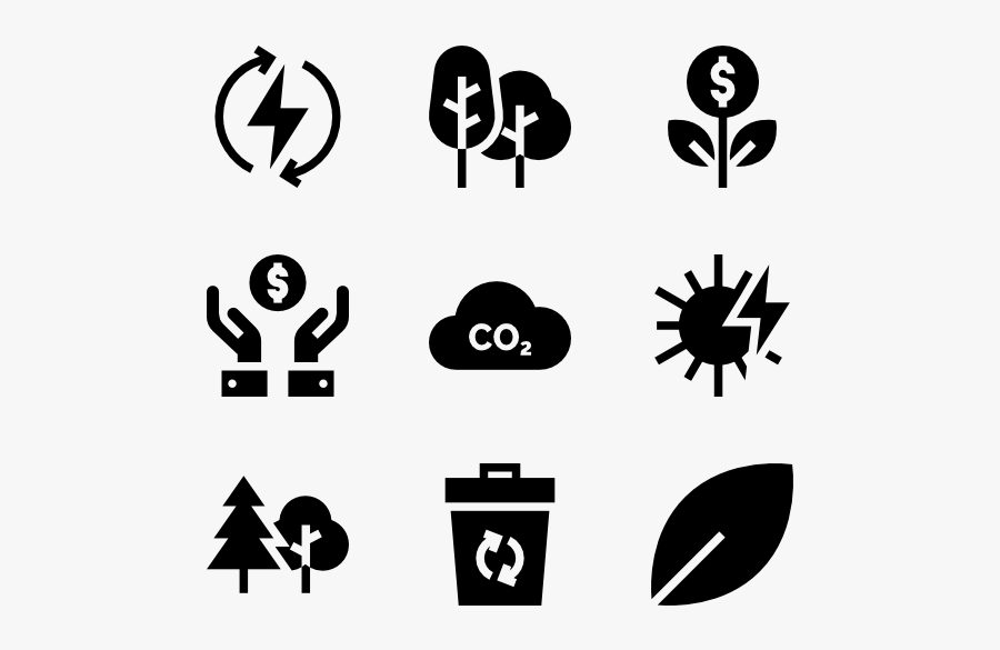 Renewable Energy - Investigation Icons, Transparent Clipart