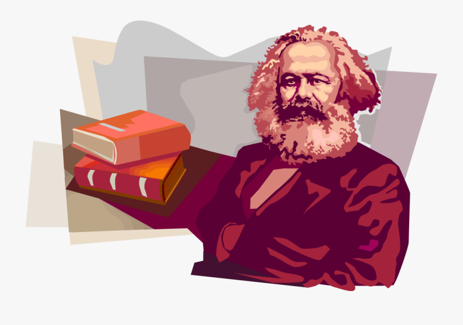 Vector Illustration Of Karl Heinrich Marx, German Philosopher, - Karl Heinrich Marx Png, Transparent Clipart