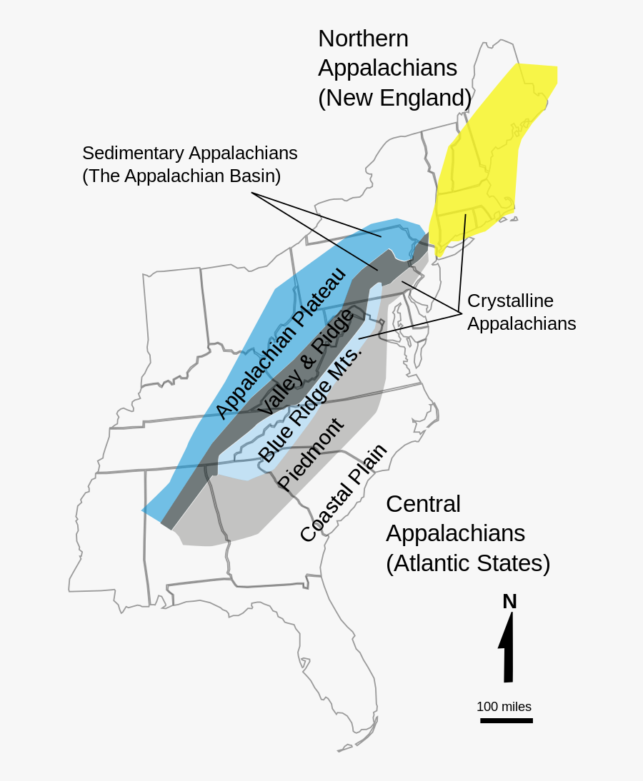 Transparent Northwest Ordinance Of 1787 Clipart - Smoky Mountains And Appalachian Mountains, Transparent Clipart