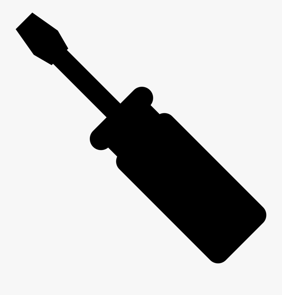 Silhouette Screw Driver Png, Transparent Clipart