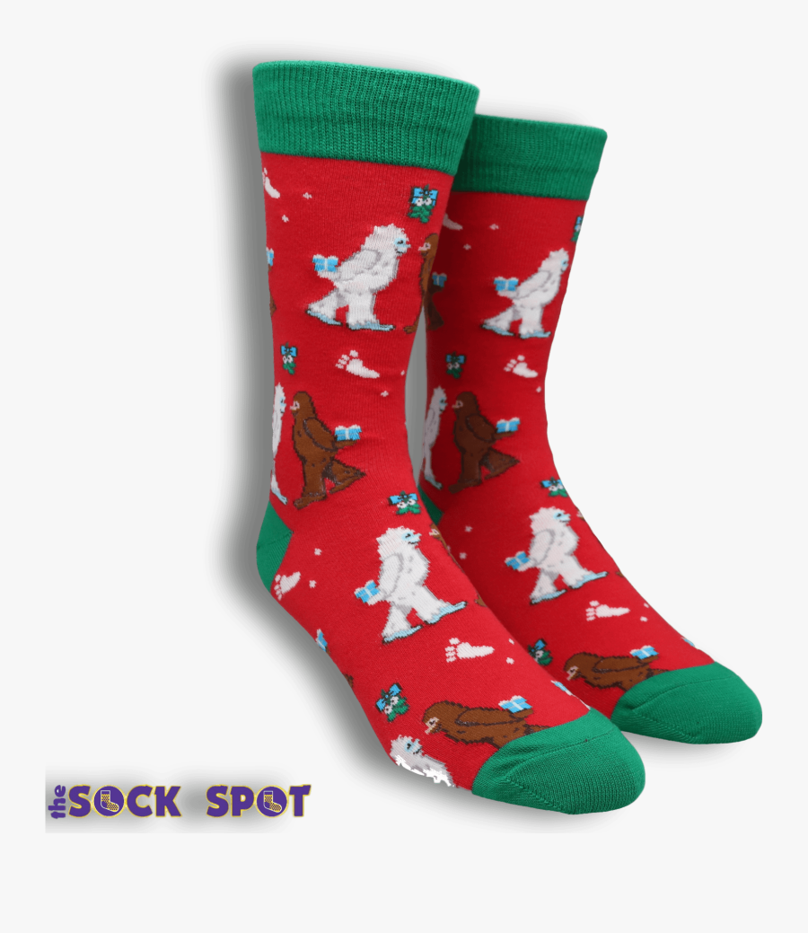 Mythical Kissmas Christmas Socks By Socksmith - Sock, Transparent Clipart