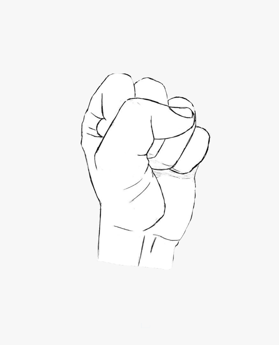 Blackpower Fist Freetoedit - Sketch, Transparent Clipart