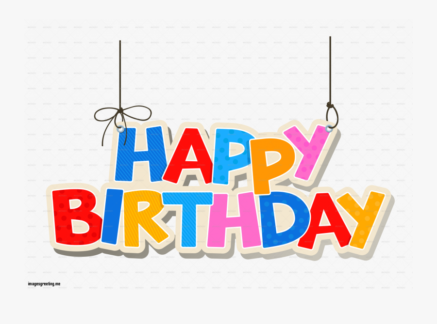 Elegant Happy Birthday Clipart - Birthday, Transparent Clipart