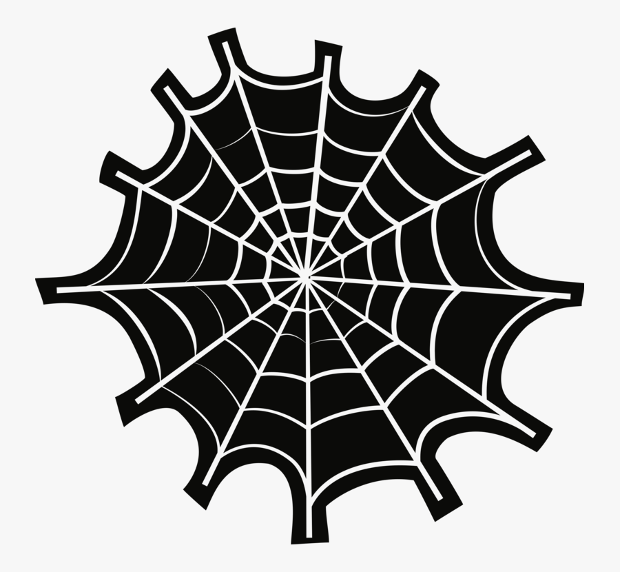 Plant,spider Web,leaf - Spider Web Clip Art, Transparent Clipart